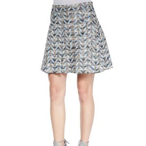 10 Crosby Derek Lam Chevron Pleated Skirt- Size 6